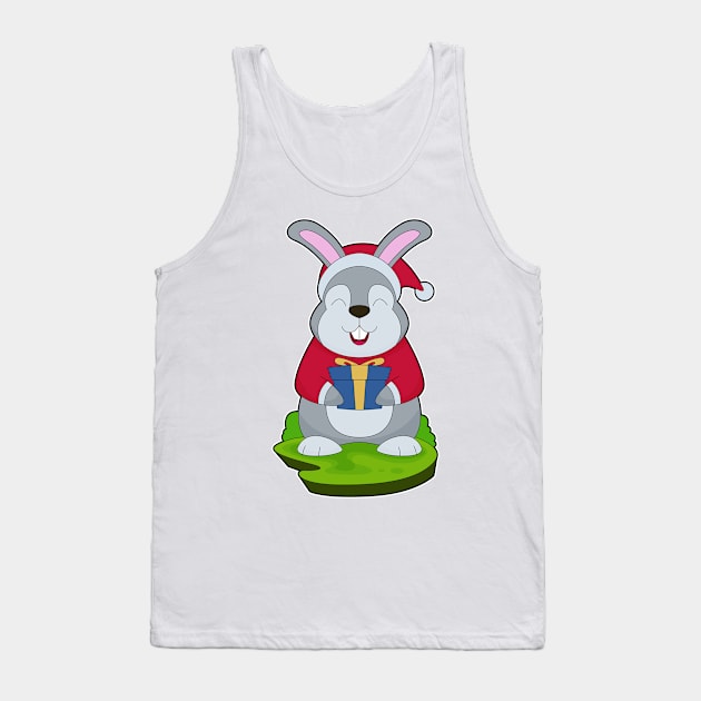 Rabbit Christmas Santa hat Tank Top by Markus Schnabel